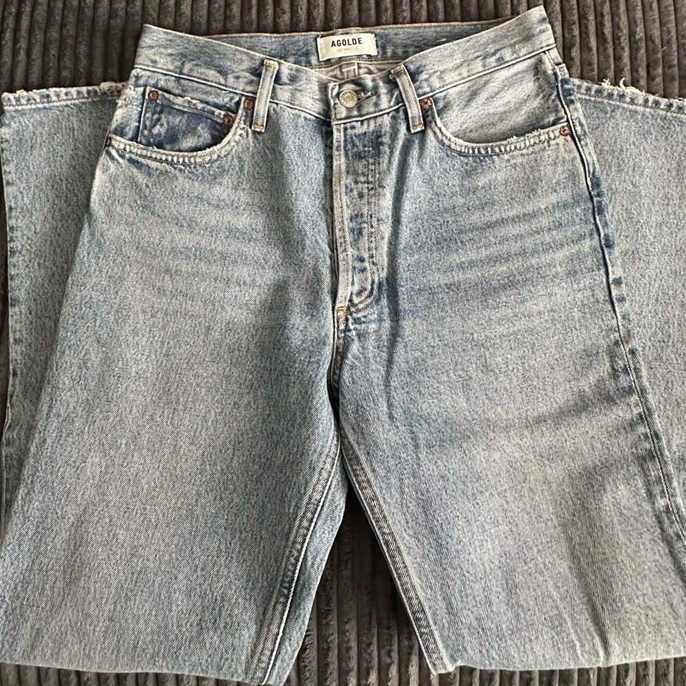 Agolde Light Blue Mid Rise Relaxed Bootcut Jeans - Size 27x29 - EUC